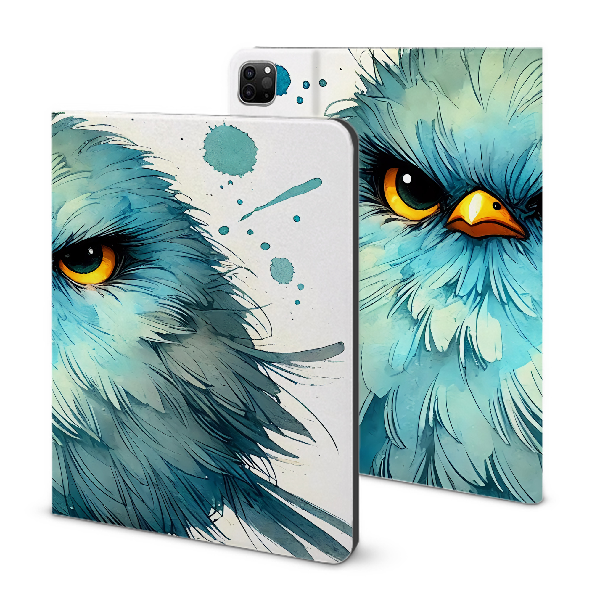 （画像用） Angry Birds アングリーバード IPad ケース ブック型 PUレザー TPU 耐衝撃 軽量 薄型 ペン収納なし 全面保護 IPad 各モデル対応